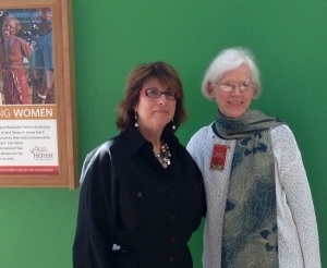 Jo Israelson and Peggy Reiff Miller at Heifer International, March 2014